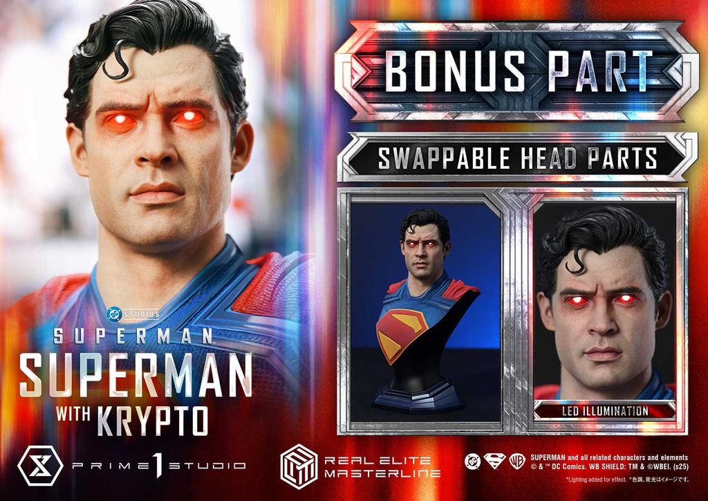 Real Elite Masterline Superman (2025 Film) Superman with Krypto