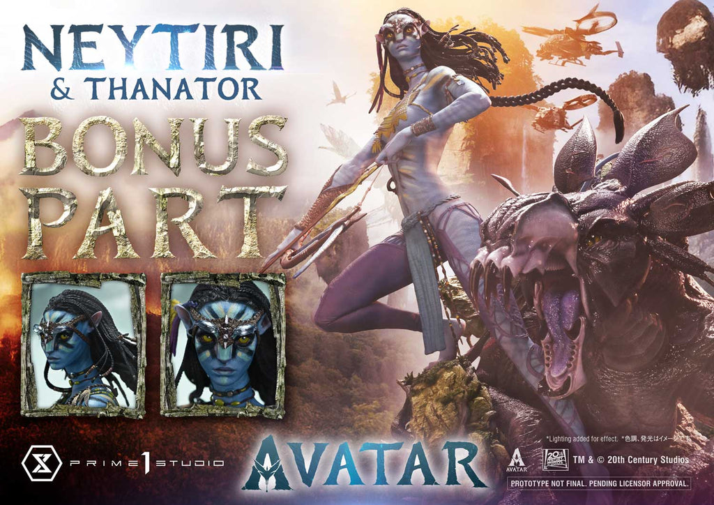 Real Elite Masterline Avatar (Film) Neytiri &amp; Thanator Avatar Legacy Collection Deluxe Version
