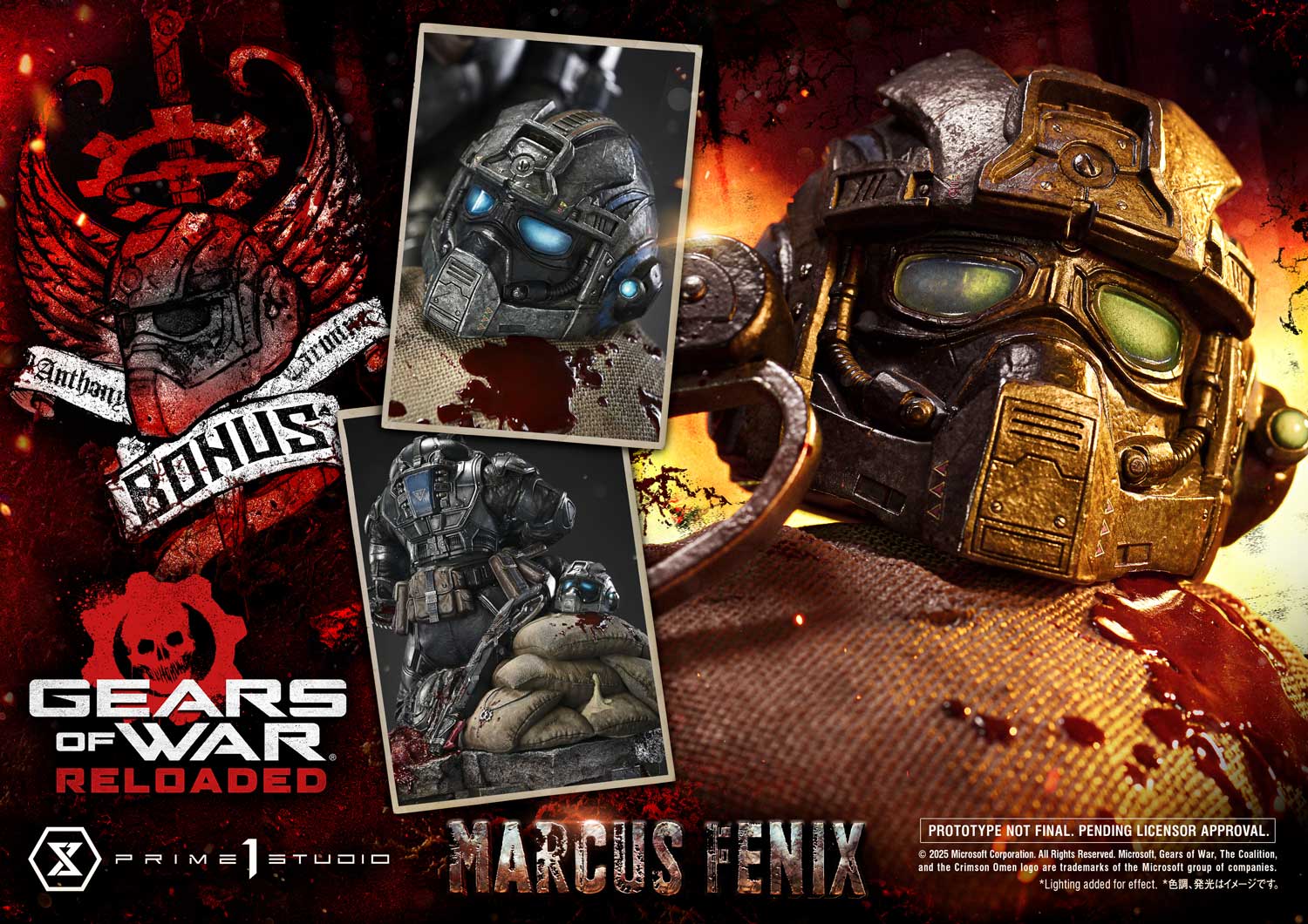 Real Elite Masterline Gears of War: Reloaded Marcus Fenix Ultimate Version