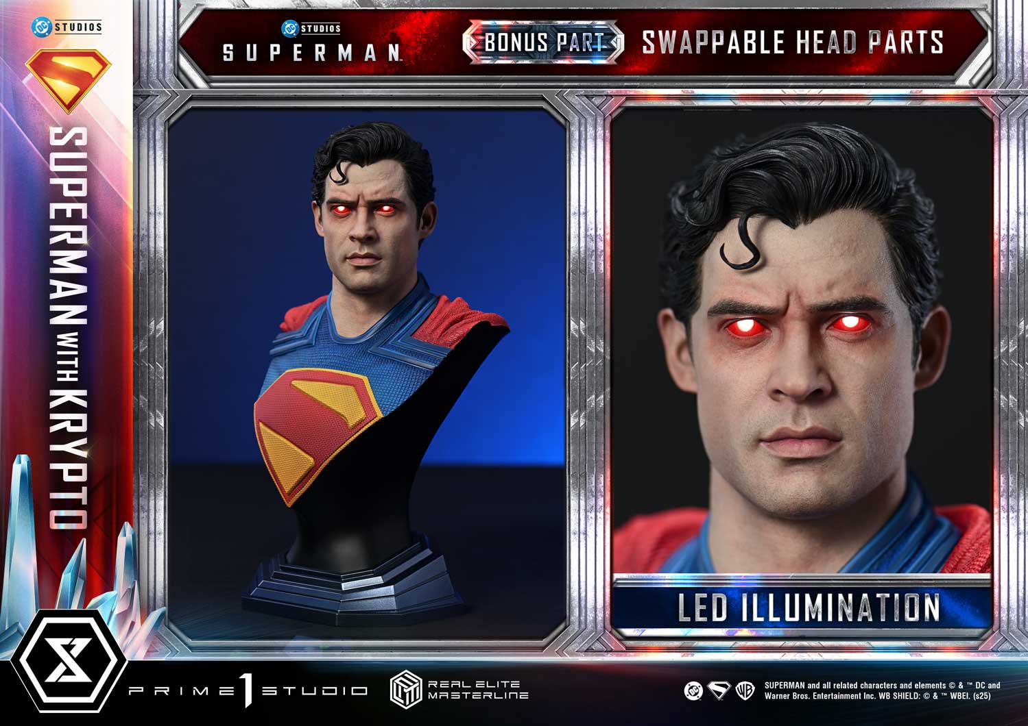 Real Elite Masterline Superman (2025 Film) Superman with Krypto Bonus Version