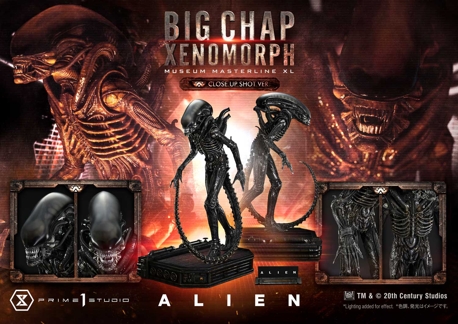 Museum Masterline XL Alien (Film) Big Chap Xenomorph Close Up Shot Ver.