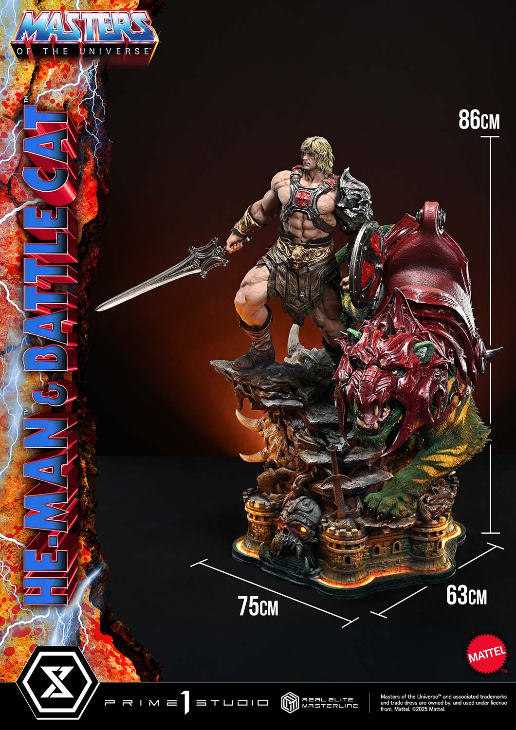 Real Elite Masterline Masters of the Universe He-Man &amp; Battle Cat