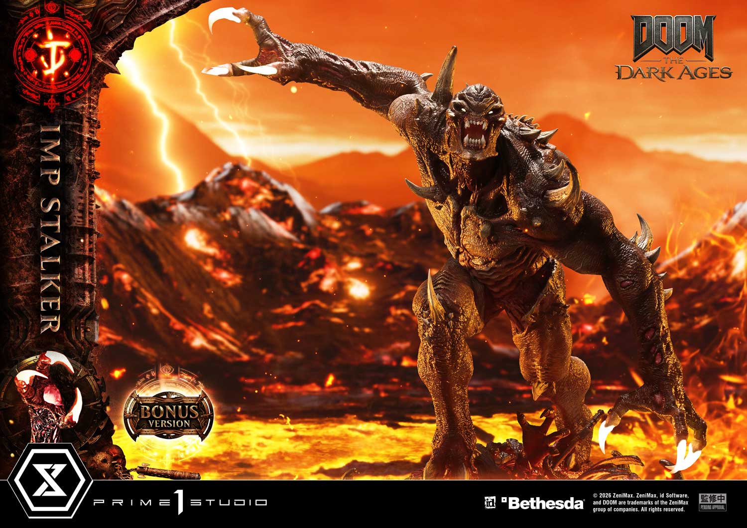 Ultimate Premium Masterline DOOM: The Dark Ages Imp Stalker Bonus Version