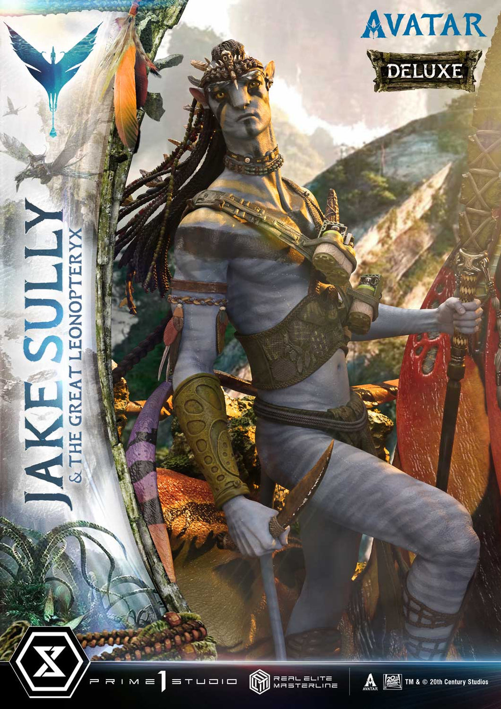 Real Elite Masterline Avatar (Film) Jake Sully &amp; The Great Leonopteryx Avatar Legacy Collection Deluxe Bonus Version