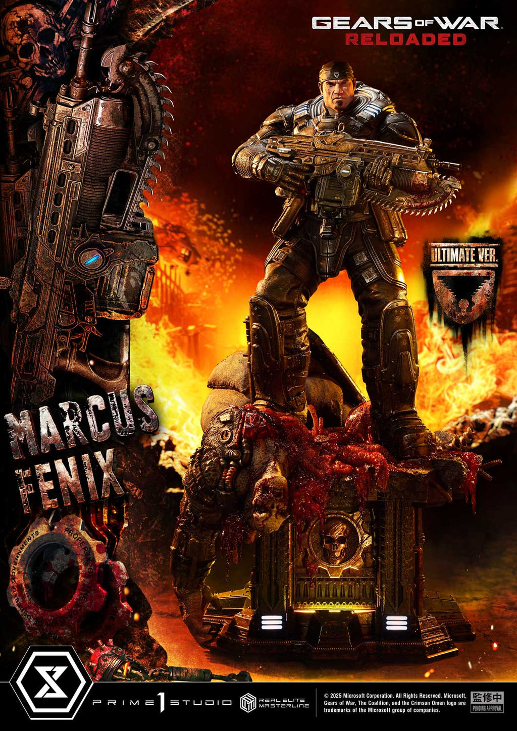 Real Elite Masterline Gears of War: Reloaded Marcus Fenix Ultimate Bonus Version