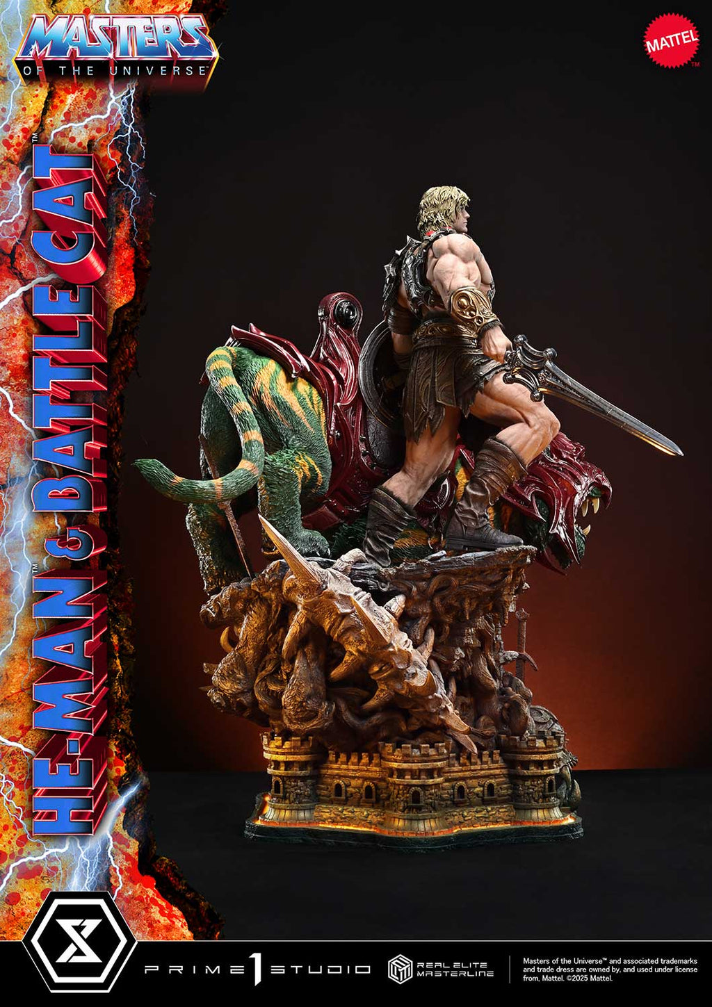 Real Elite Masterline Masters of the Universe He-Man &amp; Battle Cat