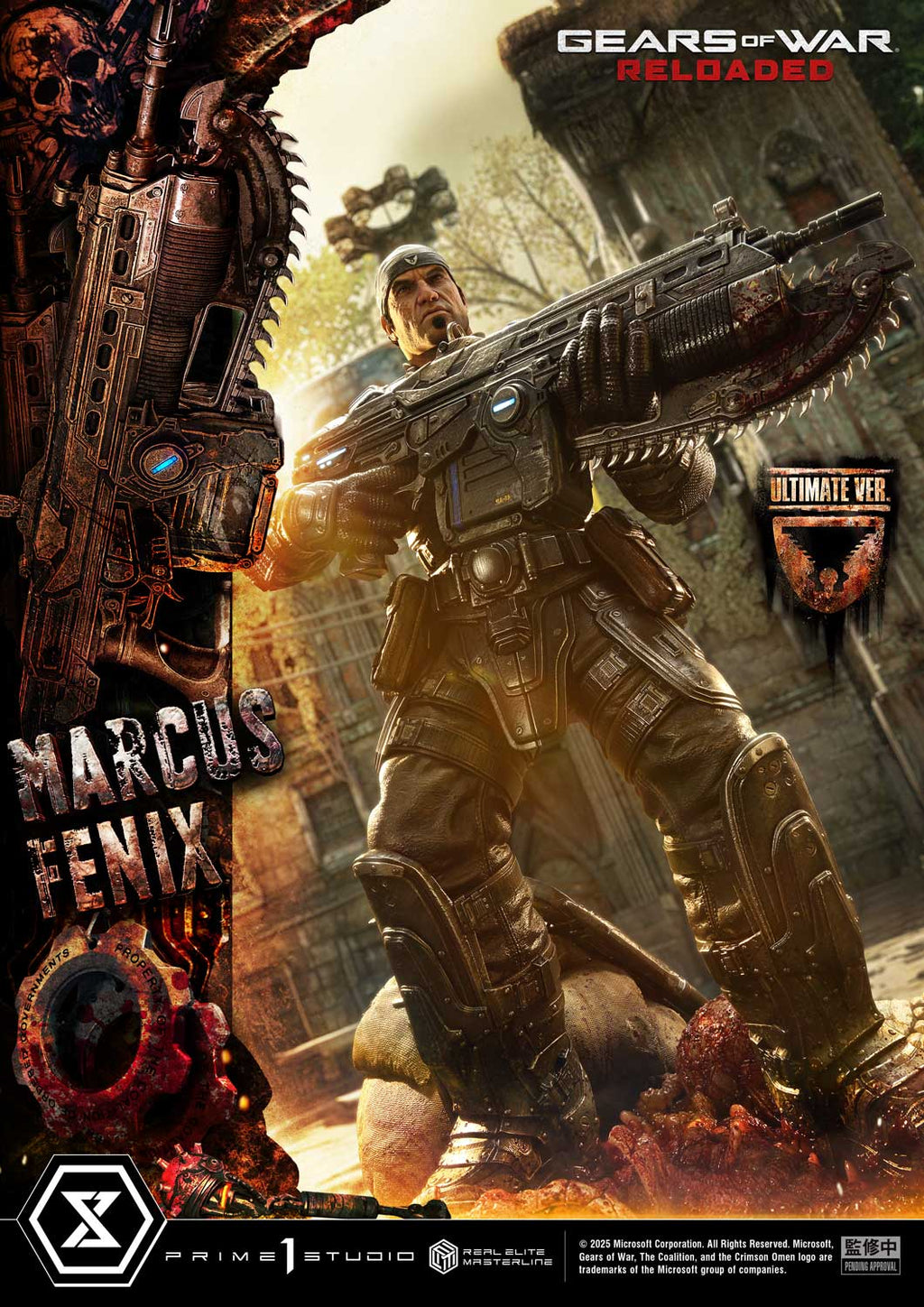 Real Elite Masterline Gears of War: Reloaded Marcus Fenix Ultimate Version