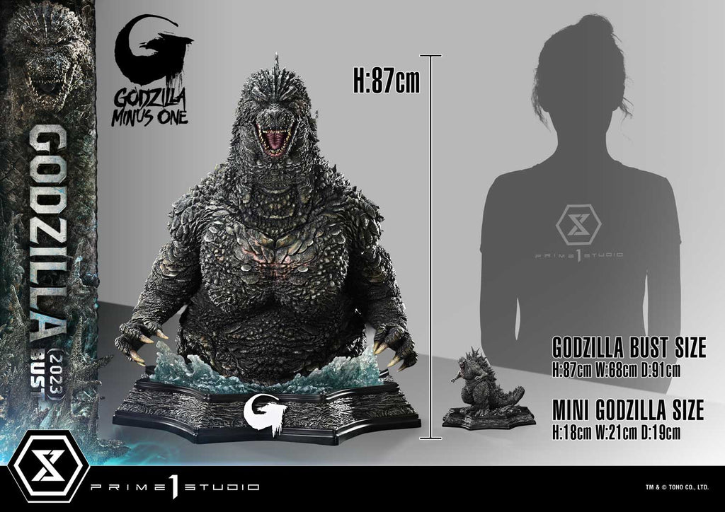 Life Size Bust GODZILLA MINUS ONE (Film) Godzilla (2023)