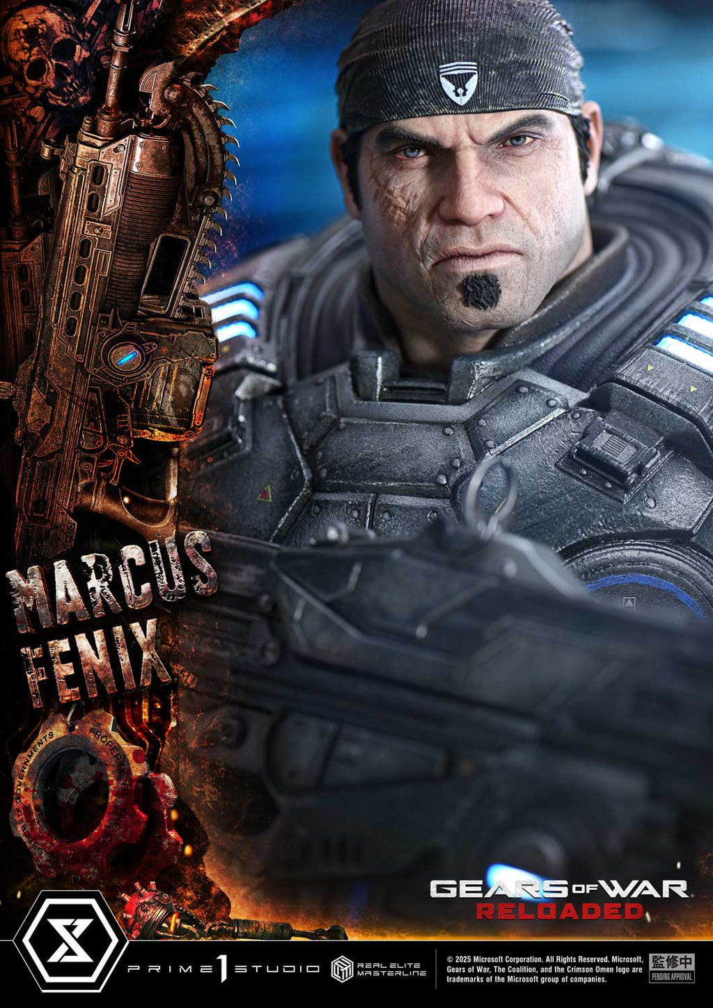 Real Elite Masterline Gears of War: Reloaded Marcus Fenix Ultimate Bonus Version