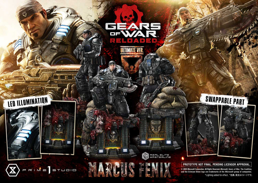 Real Elite Masterline Gears of War: Reloaded Marcus Fenix Ultimate Version