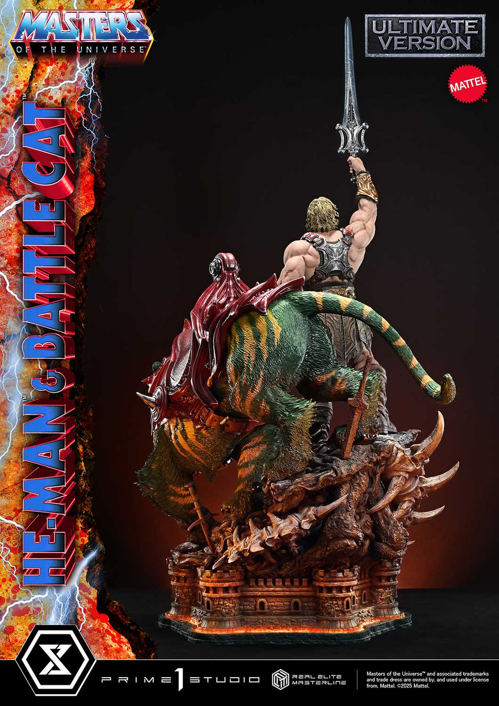 Real Elite Masterline Masters of the Universe He-Man &amp; Battle Cat Ultimate Bonus Version