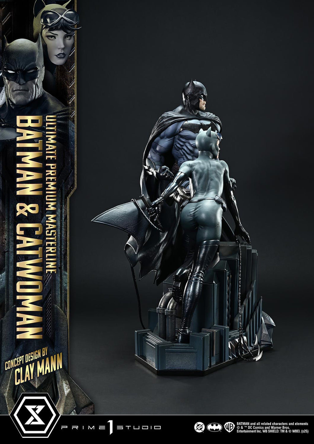 Ultimate Premium Masterline Batman (Comics) Batman &amp; Catwoman (Concept Design by CLAY MANN) Bonus Version