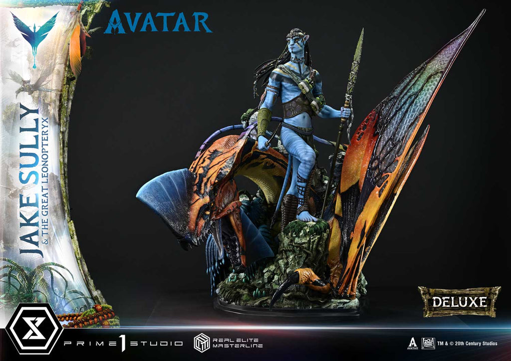 Real Elite Masterline Avatar (Film) Jake Sully &amp; The Great Leonopteryx Avatar Legacy Collection Deluxe Bonus Version