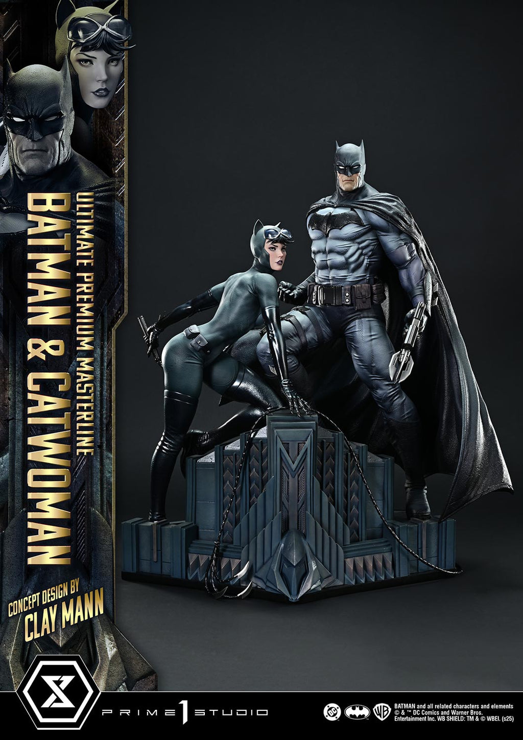 Ultimate Premium Masterline Batman (Comics) Batman &amp; Catwoman (Concept Design by CLAY MANN) Bonus Version