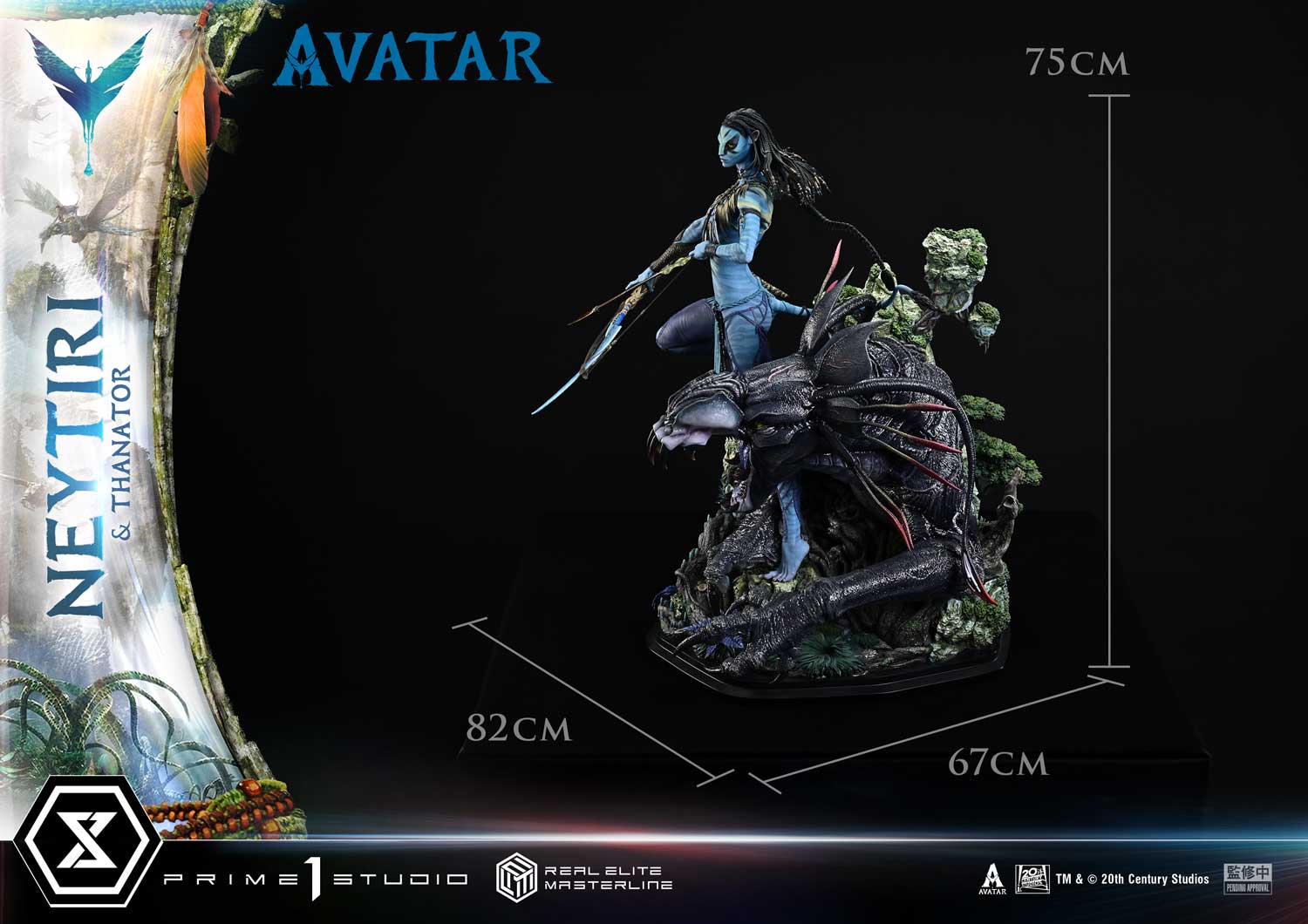 Real Elite Masterline Avatar (Film) Neytiri &amp; Thanator Avatar Legacy Collection Deluxe Version