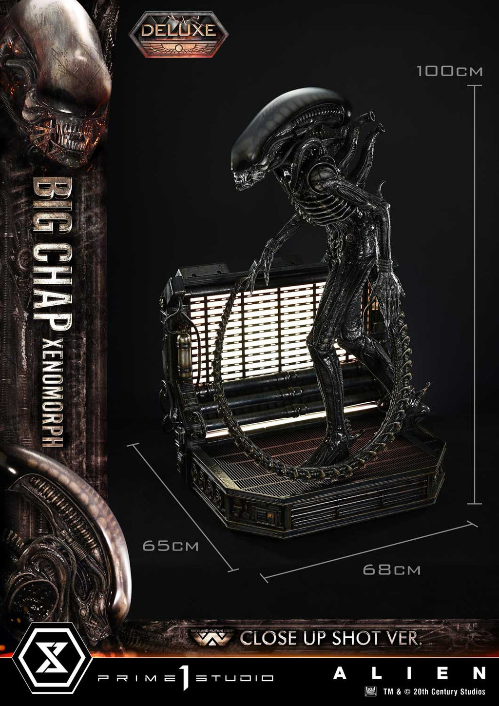 Museum Masterline XL Alien (Film) Big Chap Xenomorph Close Up Shot Ver. Deluxe Version