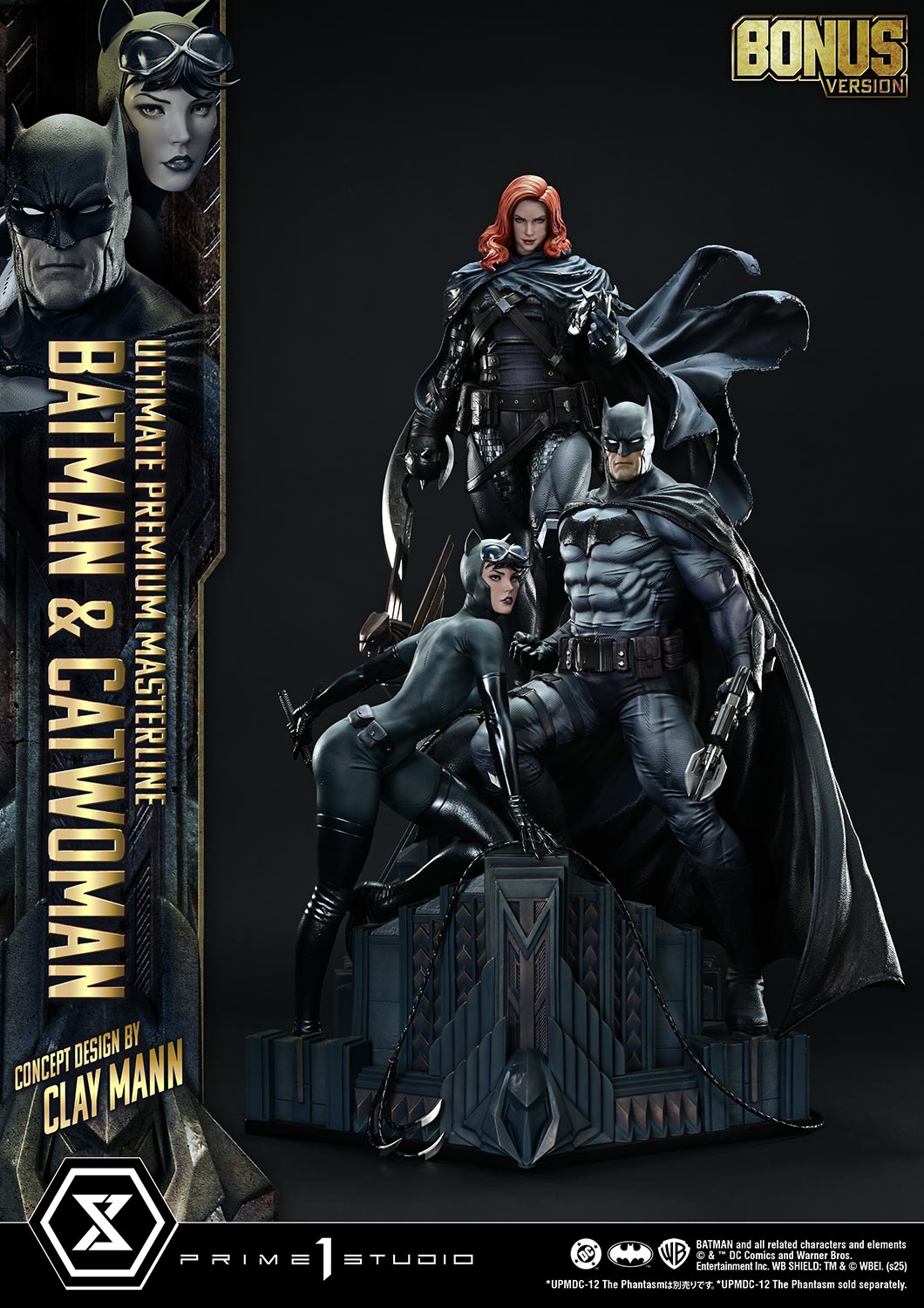 Ultimate Premium Masterline Batman (Comics) Batman &amp; Catwoman (Concept Design by CLAY MANN) Bonus Version