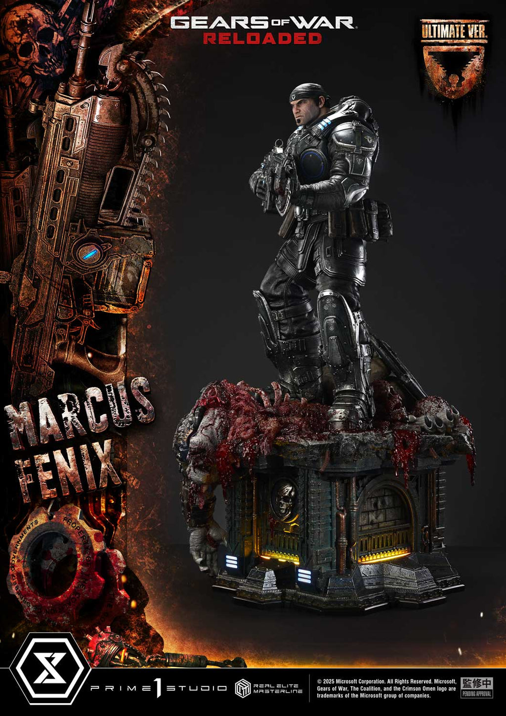 Real Elite Masterline Gears of War: Reloaded Marcus Fenix Ultimate Bonus Version