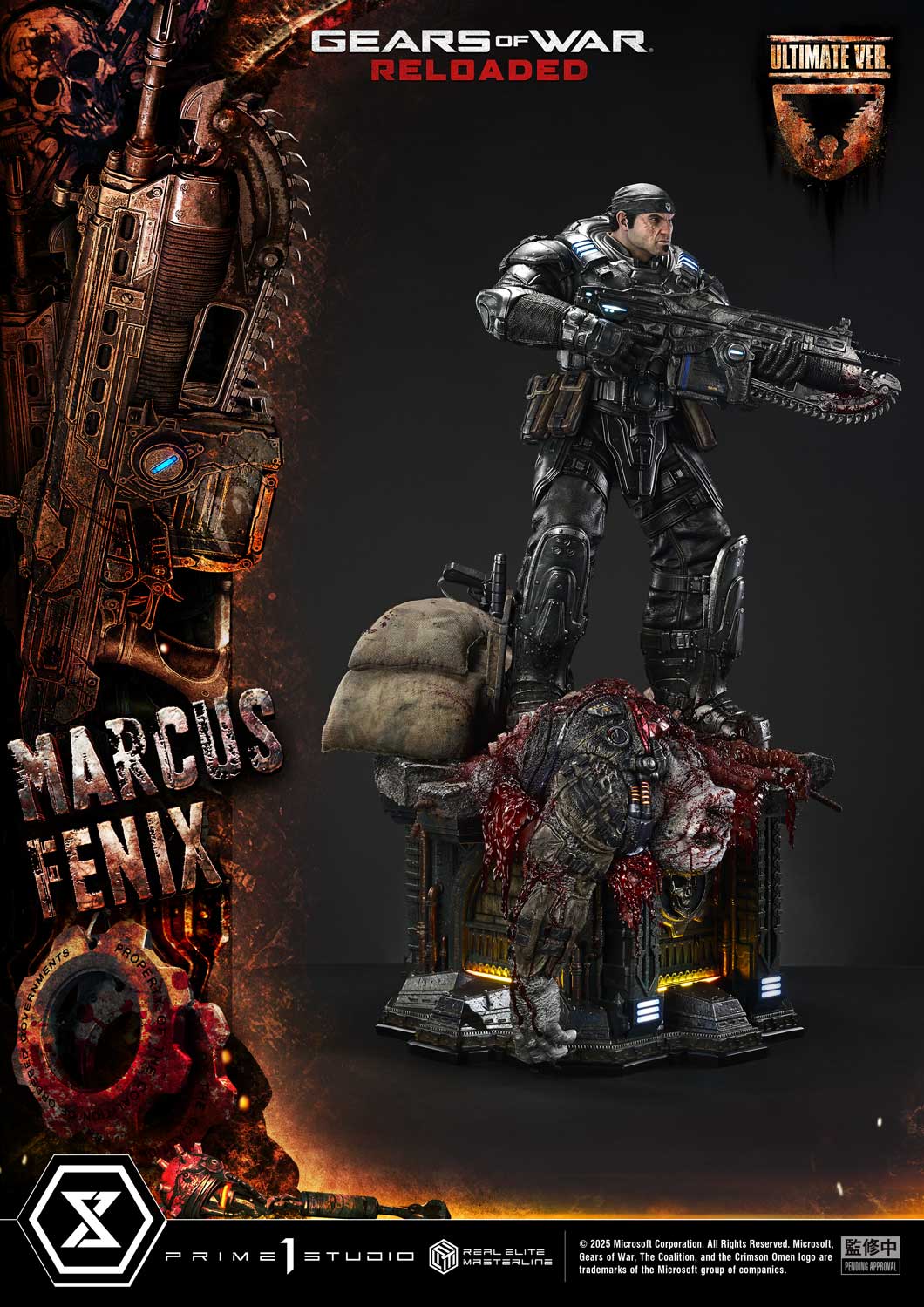 Real Elite Masterline Gears of War: Reloaded Marcus Fenix Ultimate Version