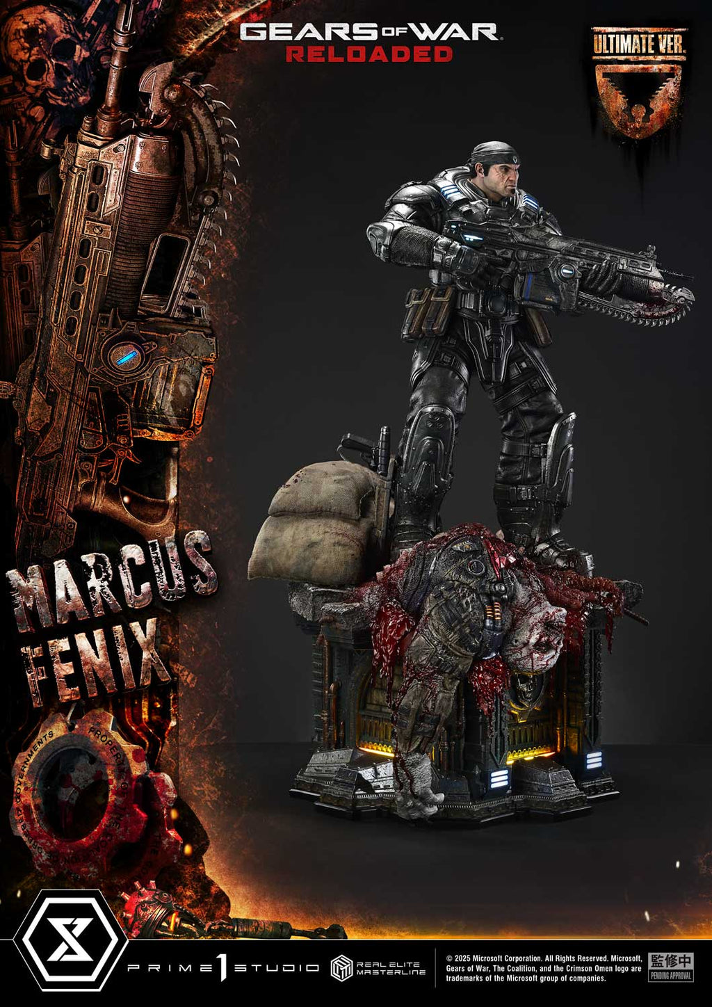 Real Elite Masterline Gears of War: Reloaded Marcus Fenix Ultimate Bonus Version