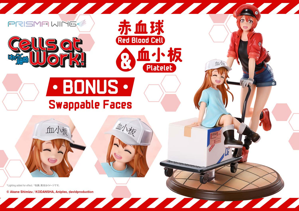 PRISMA WING Cells at Work Red Blood Cell &amp; Platelet Non Scale Pre-Painted Figure