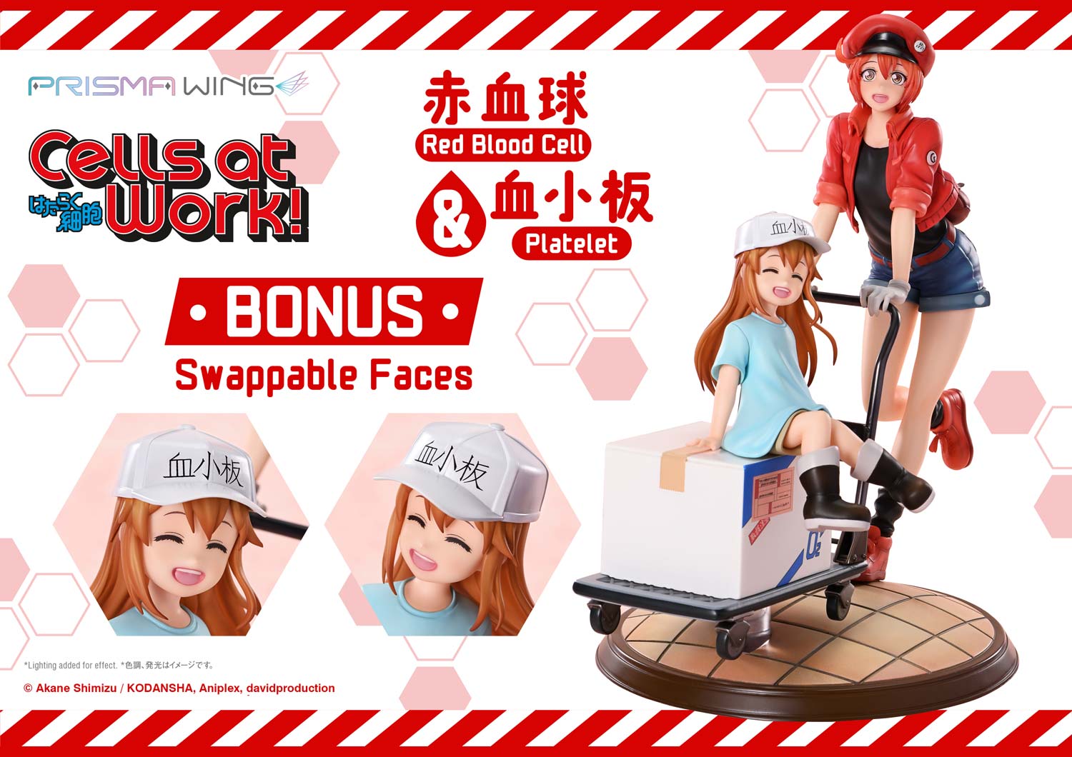 PRISMA WING Cells at Work Red Blood Cell &amp; Platelet Non Scale Pre-Painted Figure