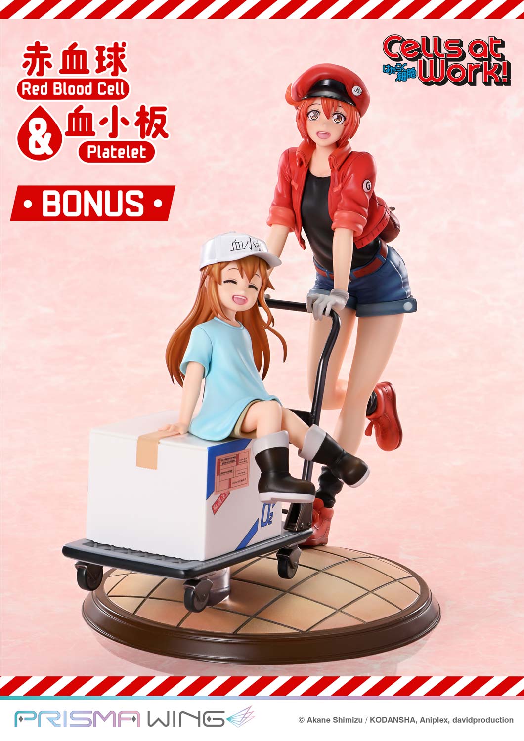 PRISMA WING Cells at Work Red Blood Cell &amp; Platelet Non Scale Pre-Painted Figure