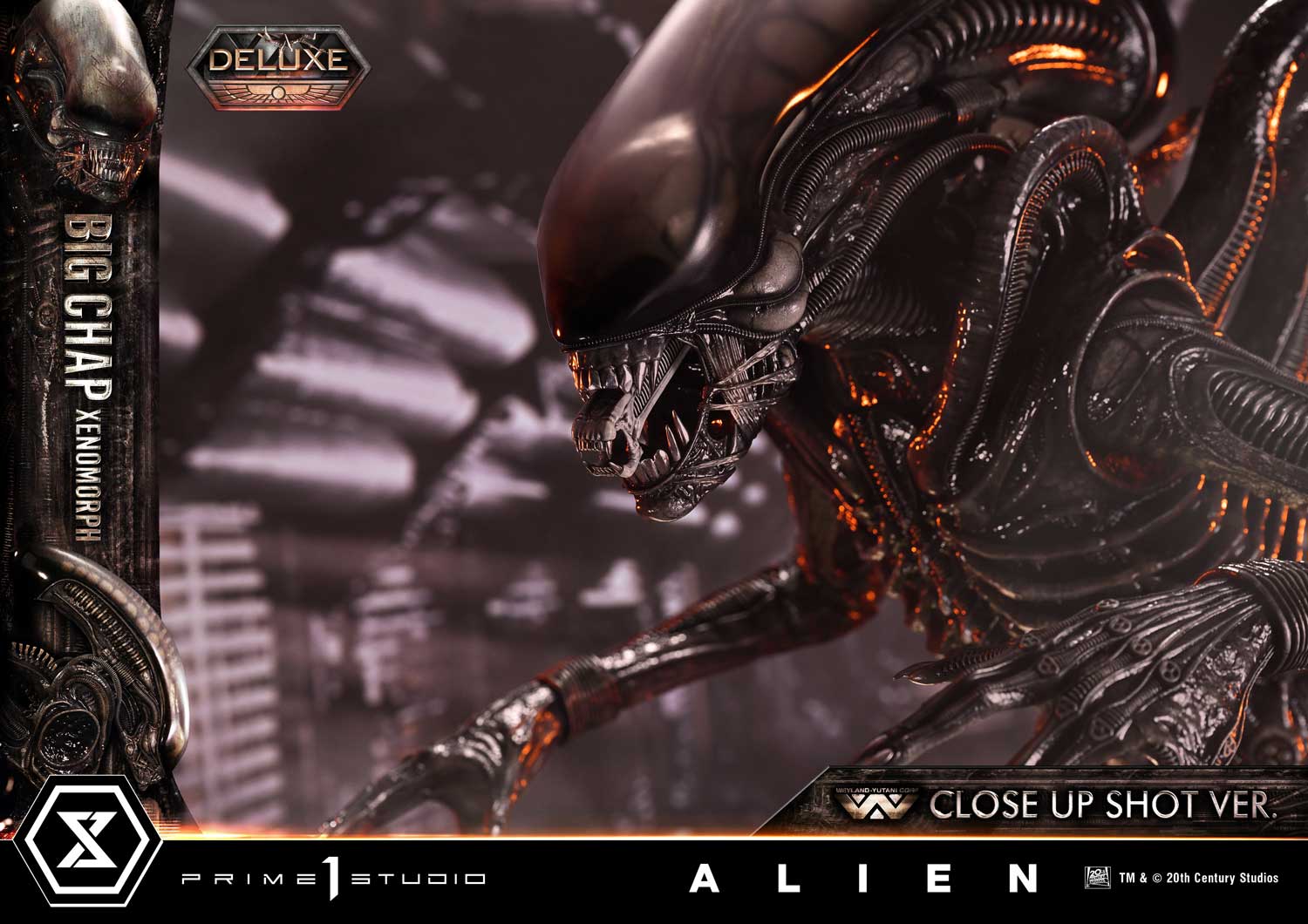 Museum Masterline XL Alien (Film) Big Chap Xenomorph Close Up Shot Ver. Deluxe Version