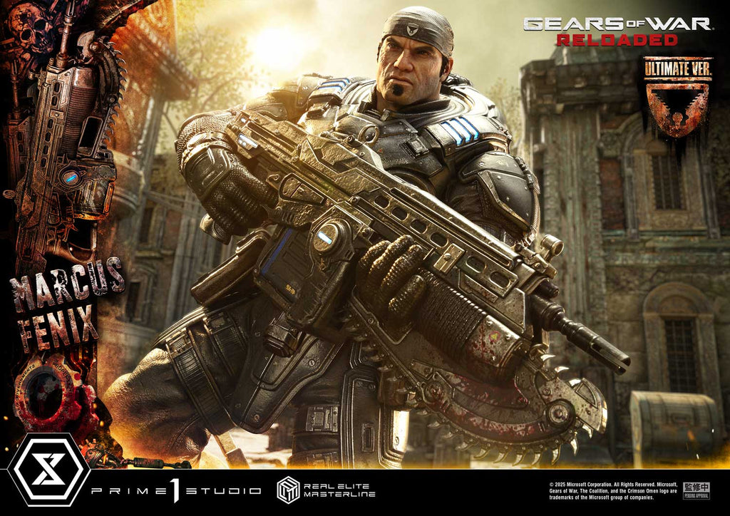 Real Elite Masterline Gears of War: Reloaded Marcus Fenix Ultimate Bonus Version