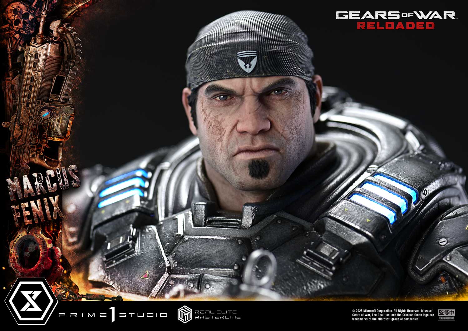 Real Elite Masterline Gears of War: Reloaded Marcus Fenix Ultimate Bonus Version