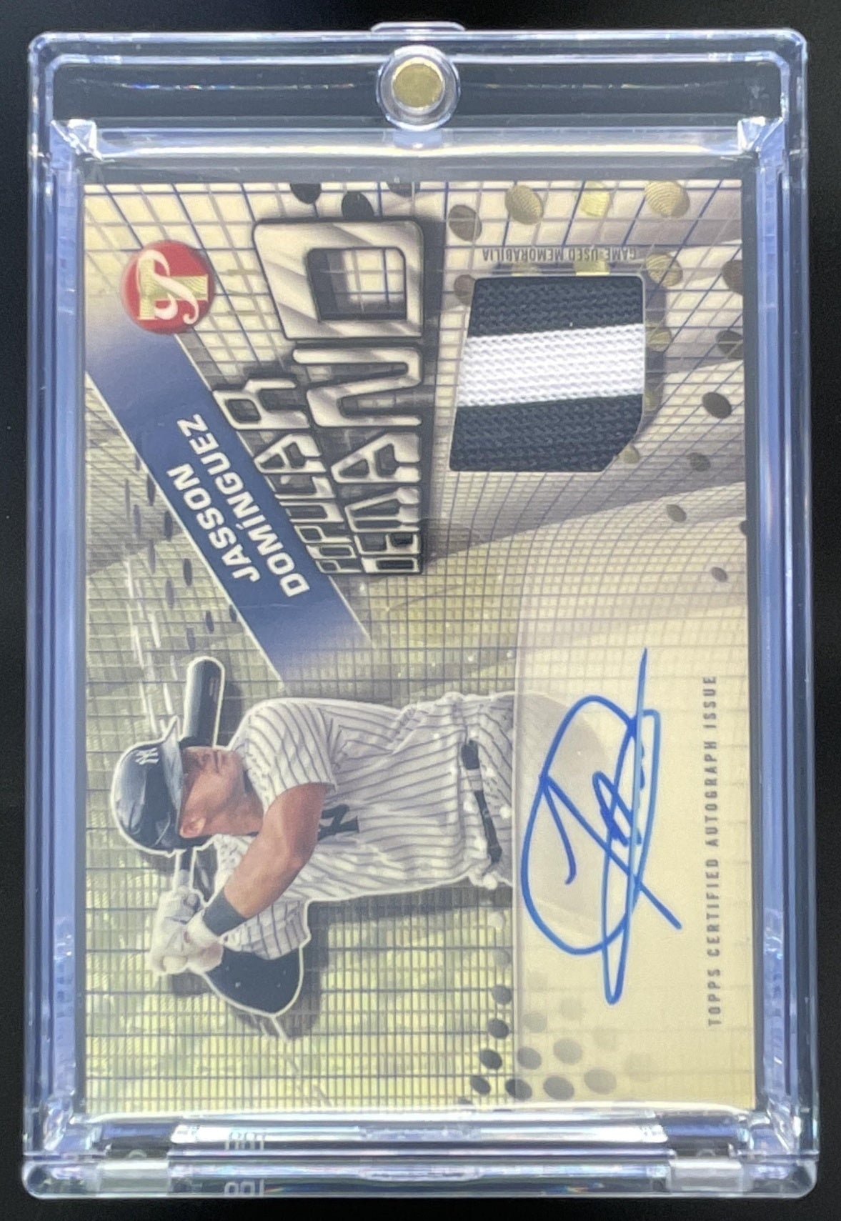 2025 Topps Pristine Popular Demand Relic SuperFractor Jasson Dominguez Auto 1/1