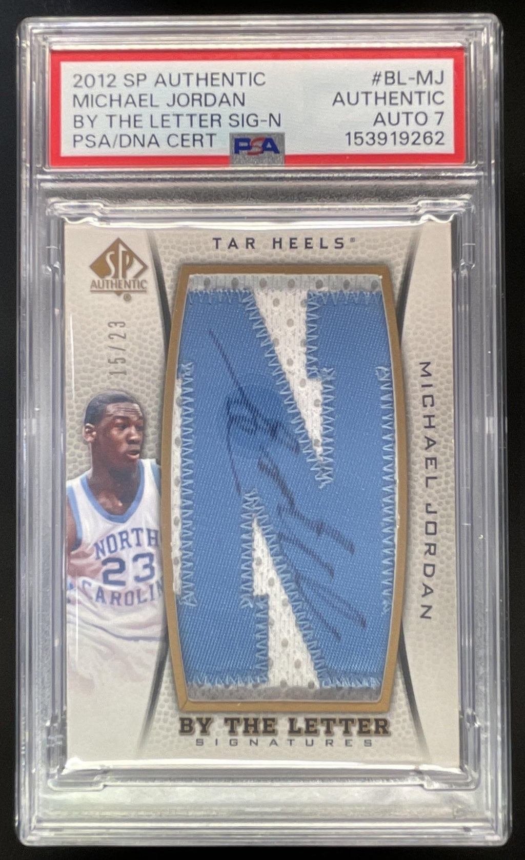 2012-13 SP Authentic By the Letter #BL-MJ Michael Jordan Auto /23 PSA Authentic