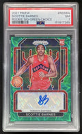 2021-22 Prizm Prizms Choice Green #RS-SBA Scottie Barnes RC Auto /8 PSA 7