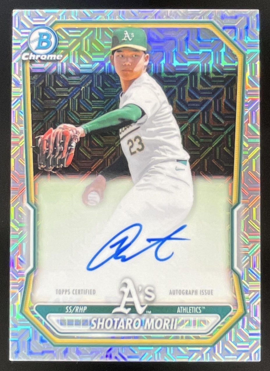 2026 Bowman Mega Box Chrome Prospect Mojo  #BMA-SM Shotaro Morii Auto