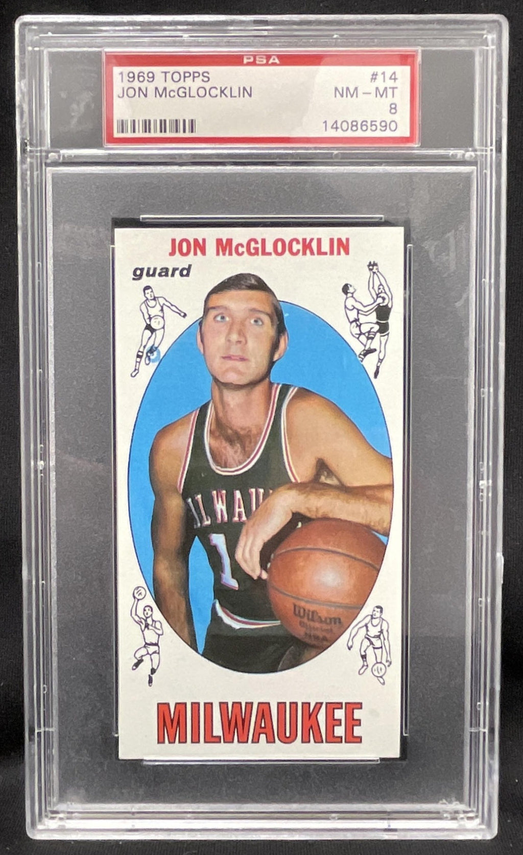 1969-70 Topps #14 Jon McGlocklin RC PSA 8