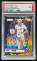 2024 Panini WNBA Prizm Black Gold Prizm #60 Rickea Jackson RC /5 PSA 9