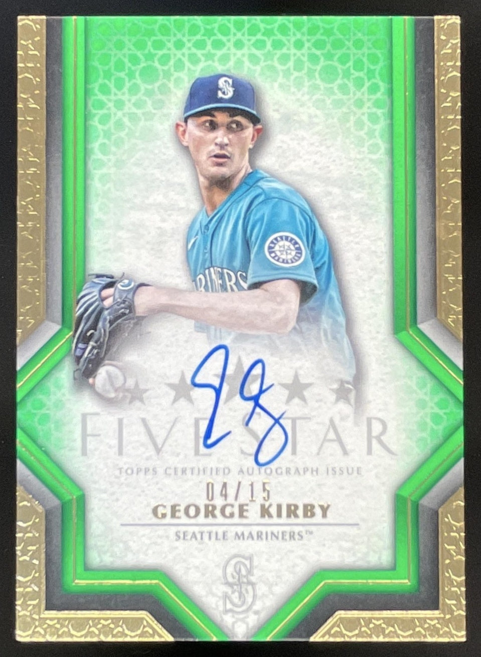 2023 Topps Five Star Green #FSA-GKI George Kirby Autograph Auto /15