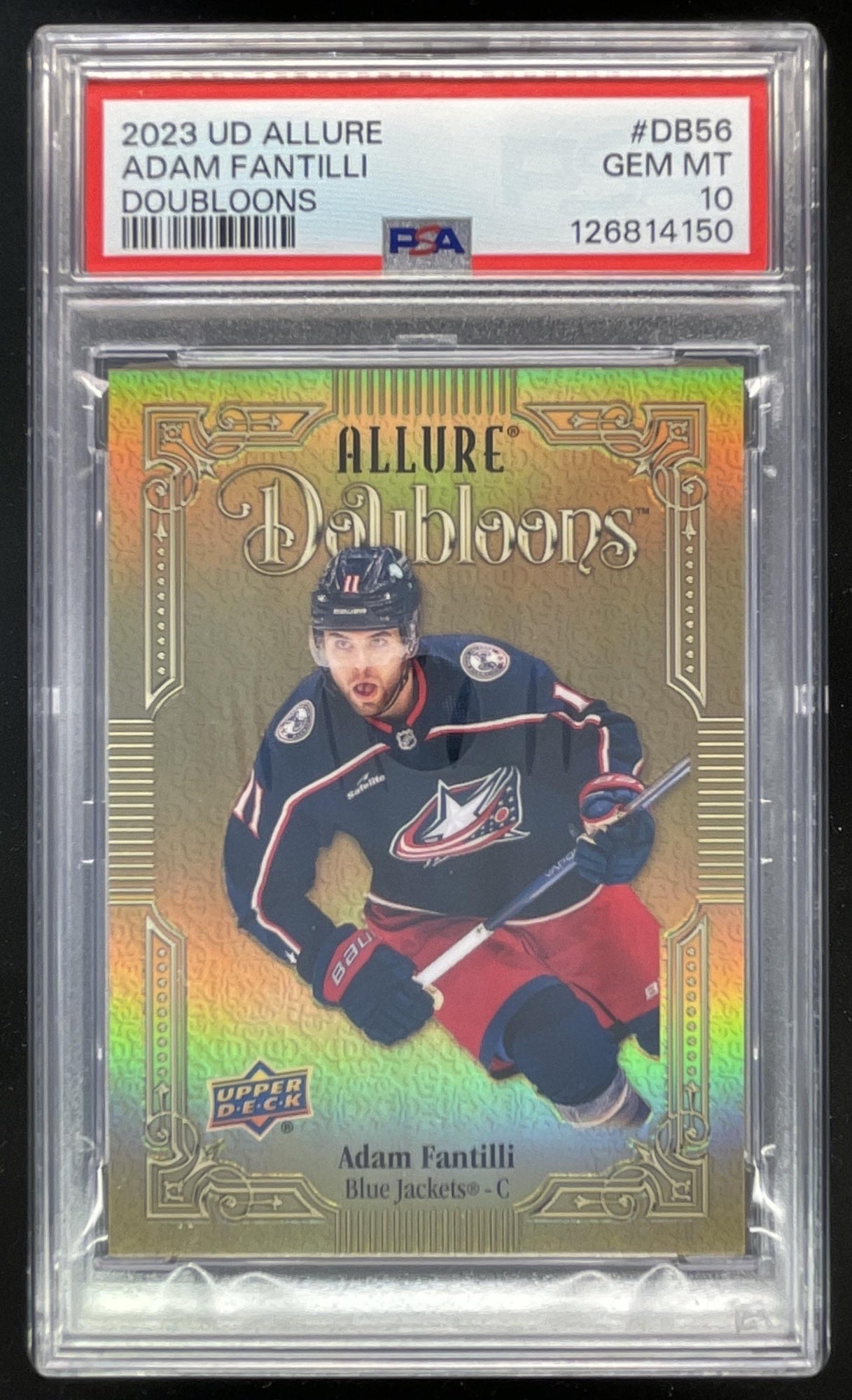 2023-24 Upper Deck Allure Doubloons #DB-56 Adam Fantilli RC SSP PSA 10