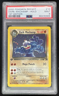 2000 Pokemon Team Rocket First Edition #10/82 Dark Machamp Holo PSA 9