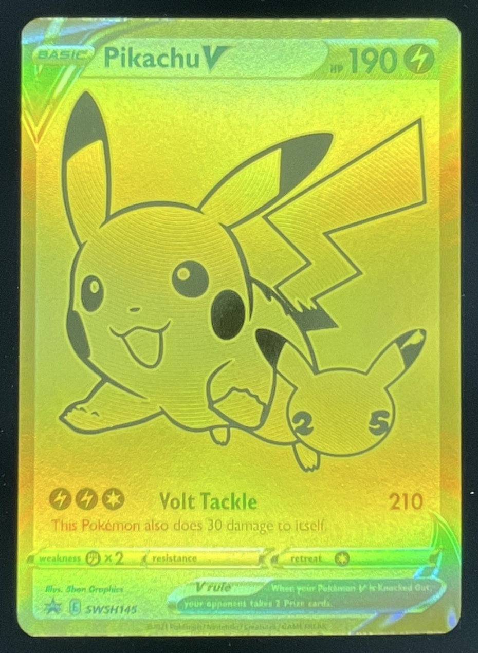 2021 Pokemon Sword & Shield Black Star Promos #SWSH145 Pikachu V