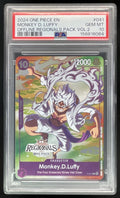 2024 One Piece EN Offline Regionals Pack Vol 2 #041 Monkey D Luffy PSA 10