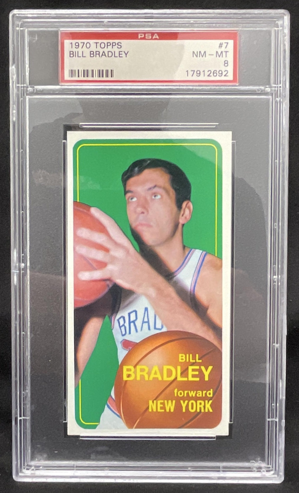 1970-71 Topps #7 Bill Bradley PSA 8