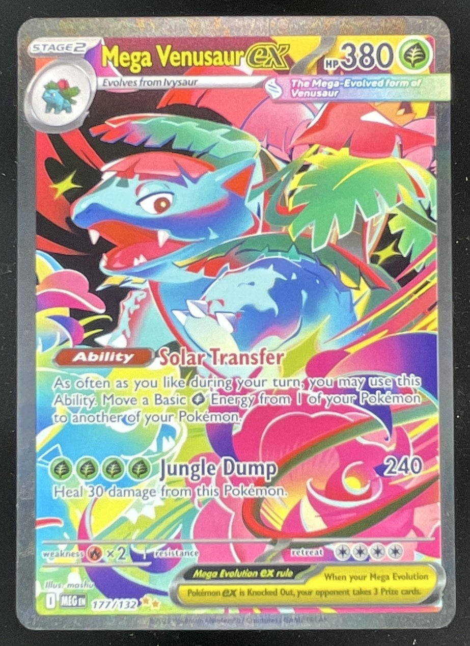 2025 Pokemon Mega Evolution #177/132 Mega Venusaur ex Special Illustration Rare