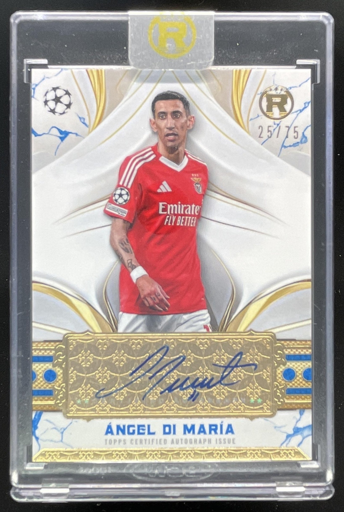 2024-25 Topps Reverence Blue #RA-AD Angel Di Maria Autograph Auto /75