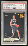 2023-24 Panini Donruss Elite Black #231 Victor Wembanyama RC /25 PSA 10