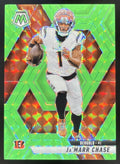 2025 Panini Mosaic Green Fluorescent Prizm #11 Ja'Marr Chase /10