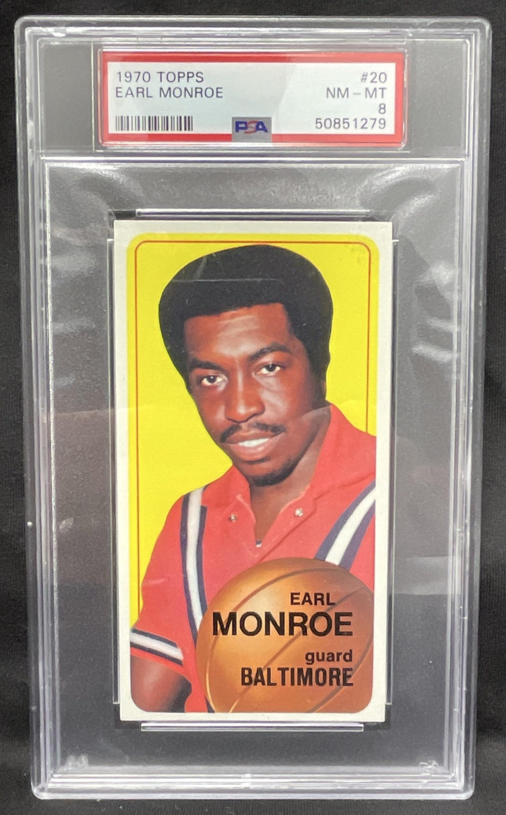 1970-71 Topps #20 Earl Monroe PSA 8