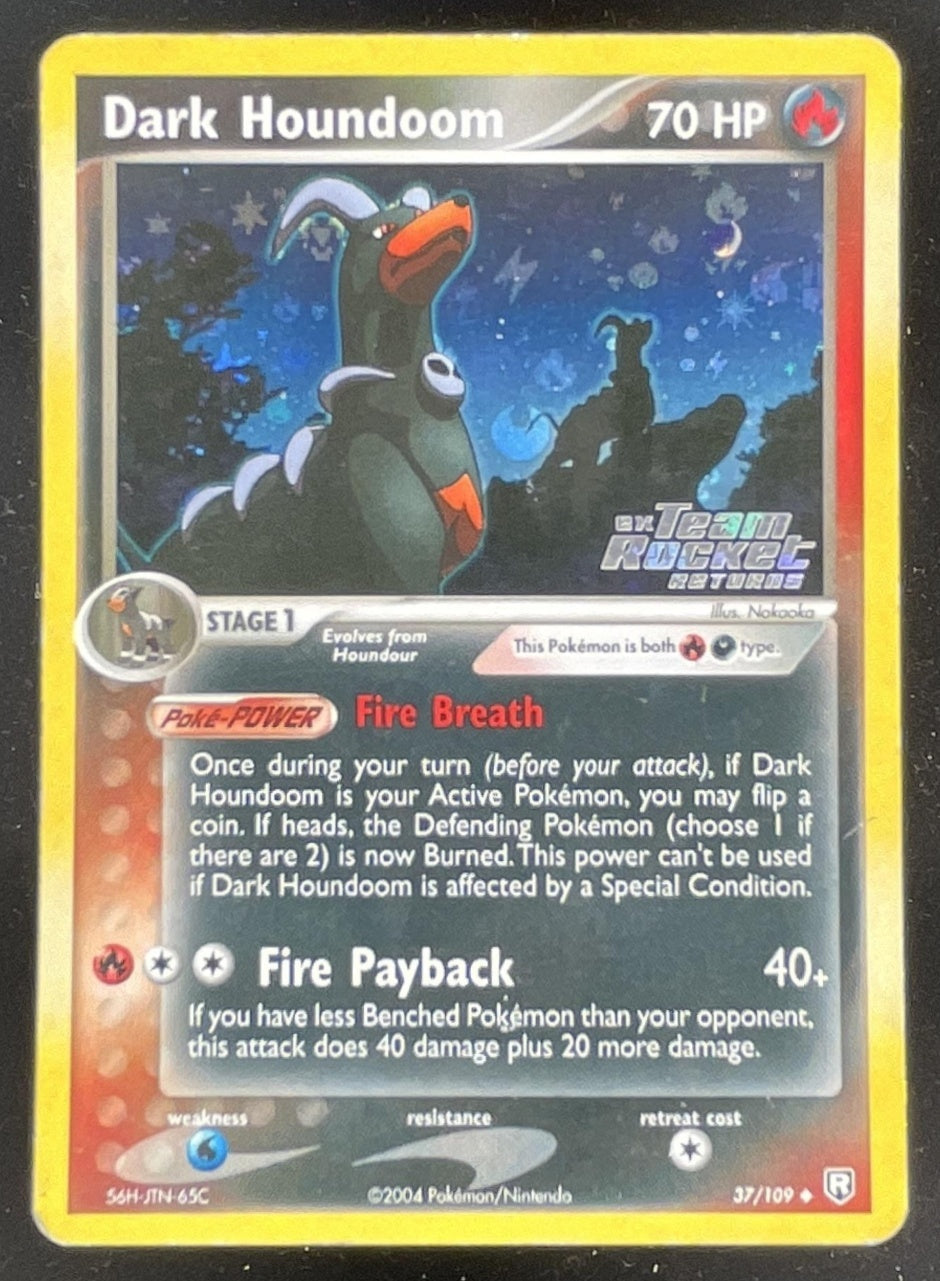 2004 Pokemon EX Team Rocket Returns #37/109 Dark Houndoom