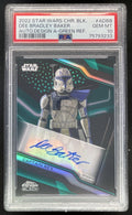 2022 Topps Chrome Black Star Wars Green #A-DBB Dee Bradley Baker Auto /99 PSA 10