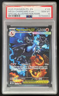 2025 Pokemon Phantasmal Flames #125/094 Mega Charizard X ex Special Rare PSA 10